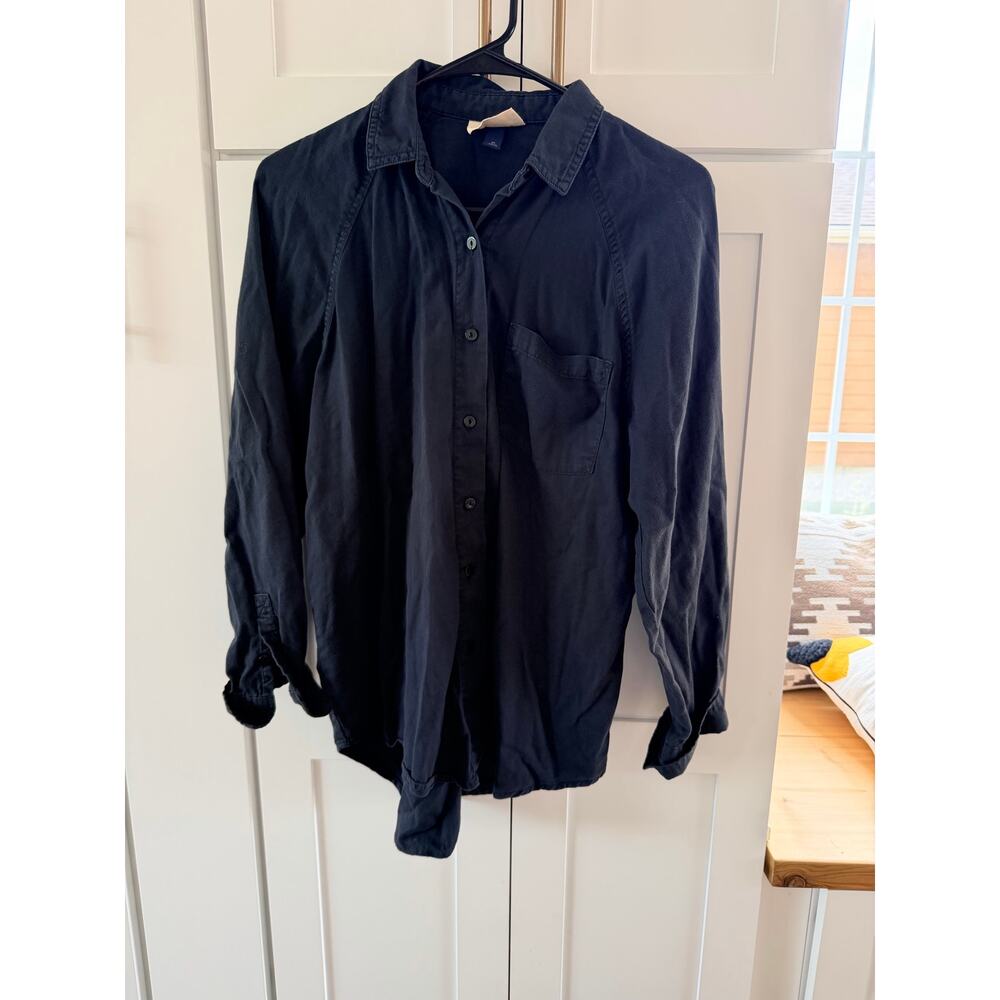 Universal Thread Dark Navy Button-Down Shirt - Women's XS - Picture 2 of 7